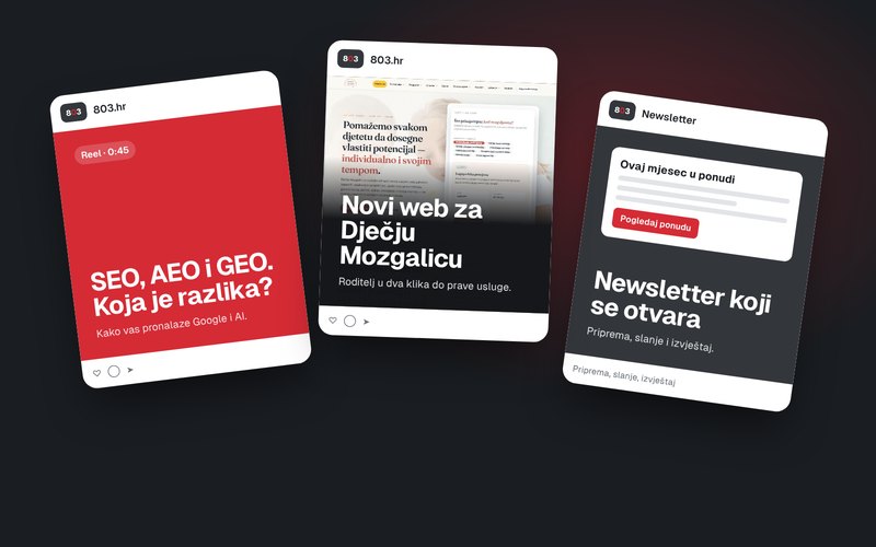 Primjeri objava za društvene mreže i newsletter
